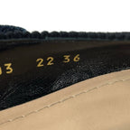 Dior Sandals 36 LadyNavy Black Gray J'adior Cotton — view 6