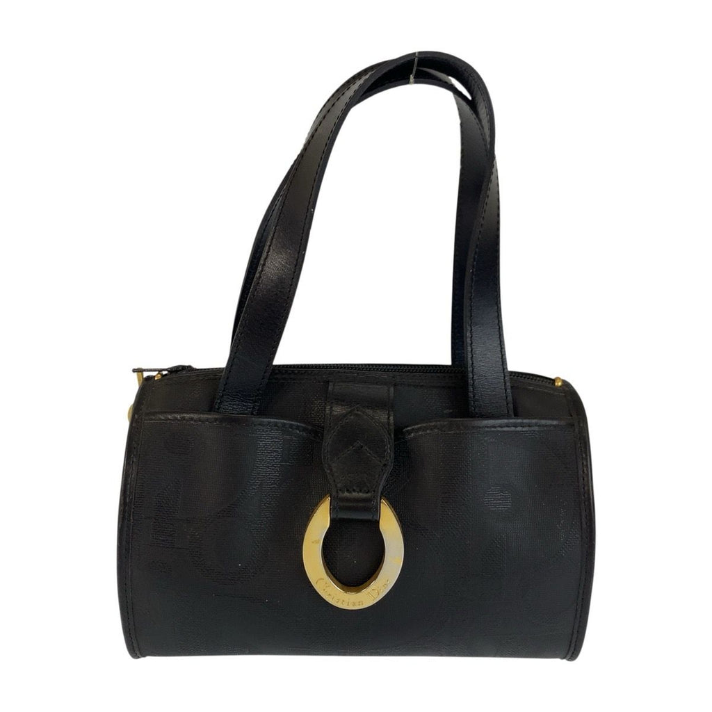 Dior Vintage Trotter Black Mini Boston Bag