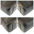 Gucci Snake Black Gold Leather Boston Bag — view 4