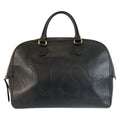 Gucci Snake Black Gold Leather Boston Bag