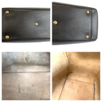 Gucci Snake Black Gold Leather Boston Bag — view 7