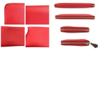 Hermes Azap Long Silk in Red Silver Veau Wallet — view 9