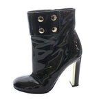 Gucci Short Boots Enamel 36.5 Black SS