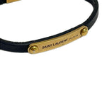 Saint Laurent Paris Bracelet Leather Black — view 5