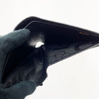 Chanel leline Black Leather Silver Wallet — view 4