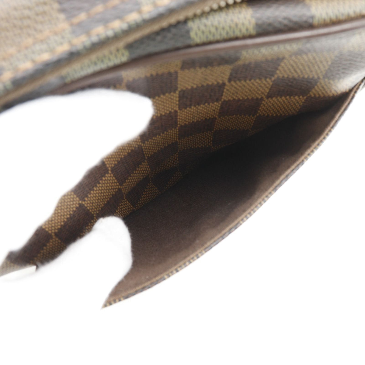 Louis Vuitton PM Damiercanvas Brown Shoulder Bag — view 7