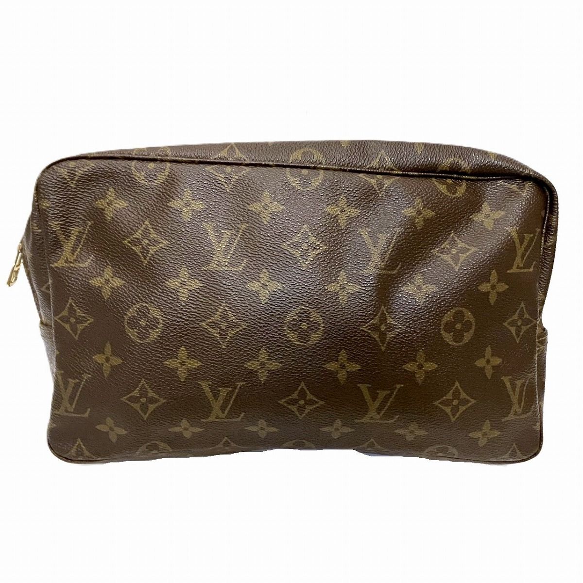 Louis Vuitton Trousse 28 Monogram Clutch Canvas
