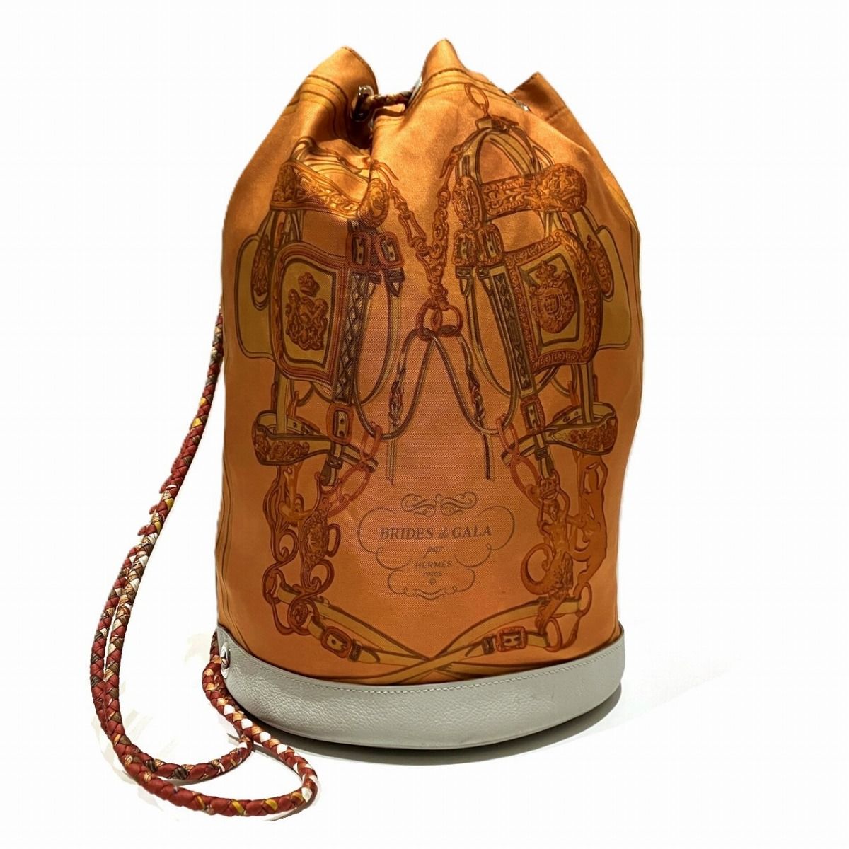 Hermes Soccer 22 Shoulder Bag Silk Leather