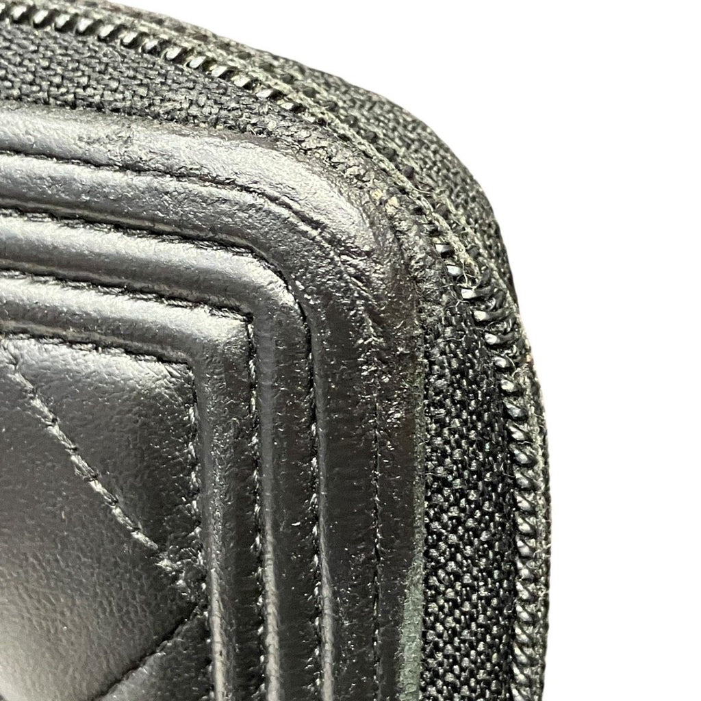 Chanel Wallet Lambskin Wallets Black — view 8