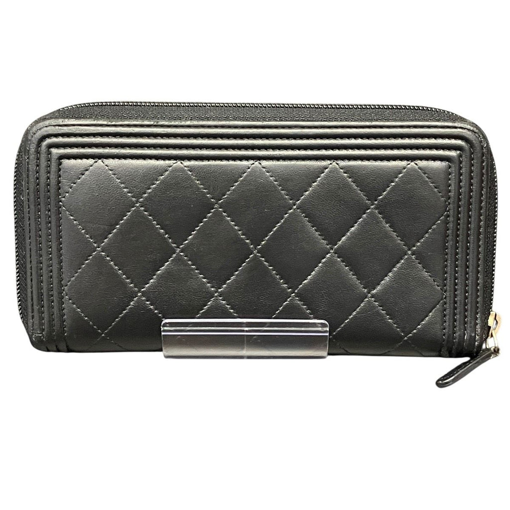 Chanel Wallet Lambskin Wallets Black — view 2