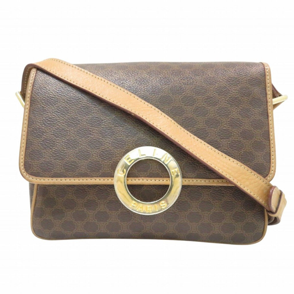 Celine Macadam Shoulder Bag Leather