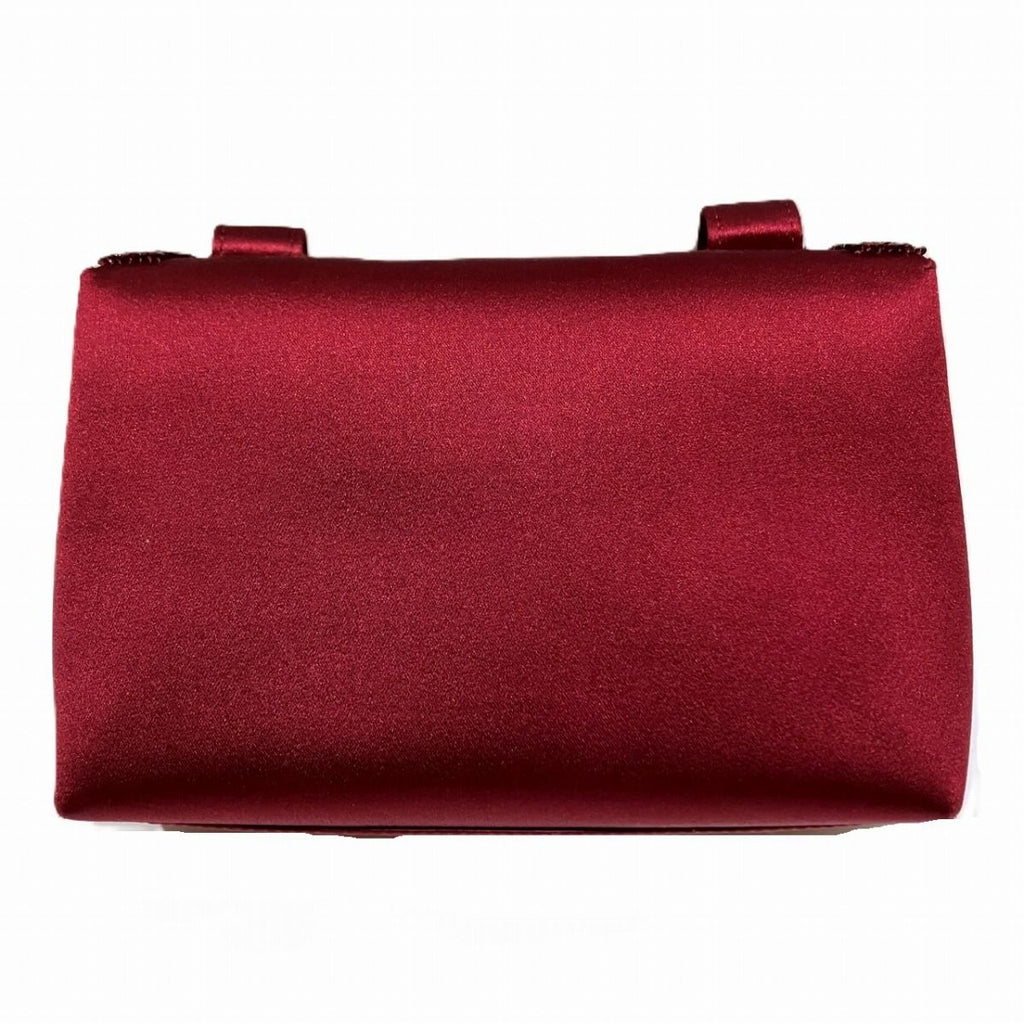 Chanel CC Logo Shoulder Bag Satin Rhinestone — view 2