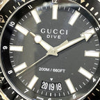 Gucci Watch SS Rubber Quartz Black Dial 136.2 — view 4