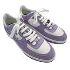 Chanel Sneakers Canvas Purple CC Logo — view 3