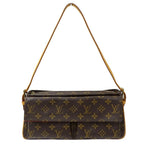 Louis Vuitton Monogram Shoulder Bag MM Brown