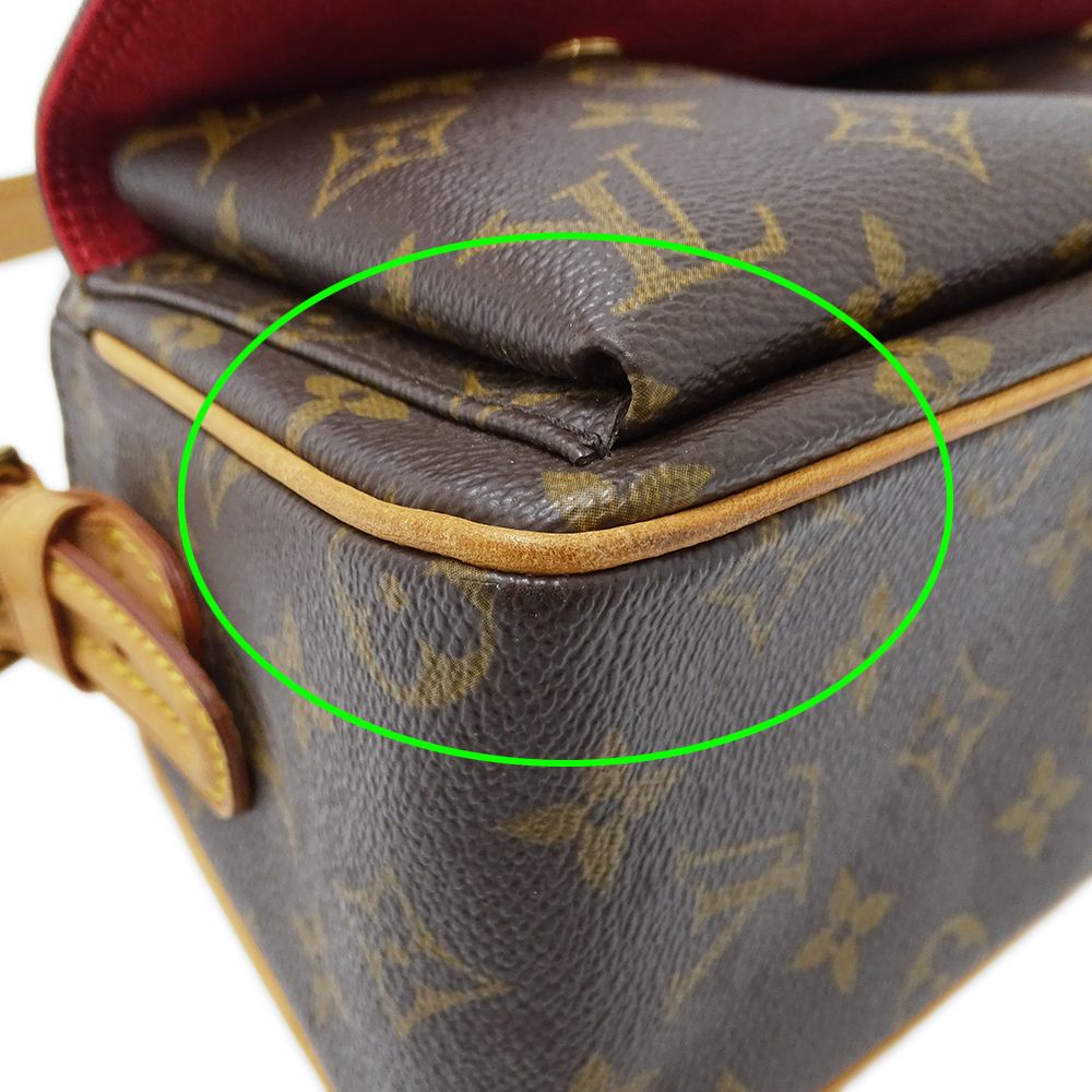 Louis Vuitton Monogram Shoulder Bag MM Brown — view 7
