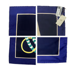 Hermes Heaven Carre 90 Silla Gaucho's Saddle Marine Navy Scarf — view 7
