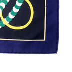 Hermes Heaven Carre 90 Silla Gaucho's Saddle Marine Navy Scarf — view 4