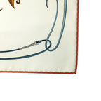 Hermes Heaven Carre 90 Grand Galop White Brown Scarf — view 4