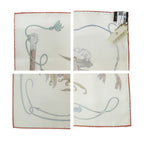 Hermes Heaven Carre 90 Grand Galop White Brown Scarf — view 7