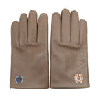 Hermes Gloves Beige Lambskin 9 Initial