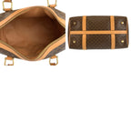 Celine Vintage Macadam Brown Gold Leather Boston Bag — view 9