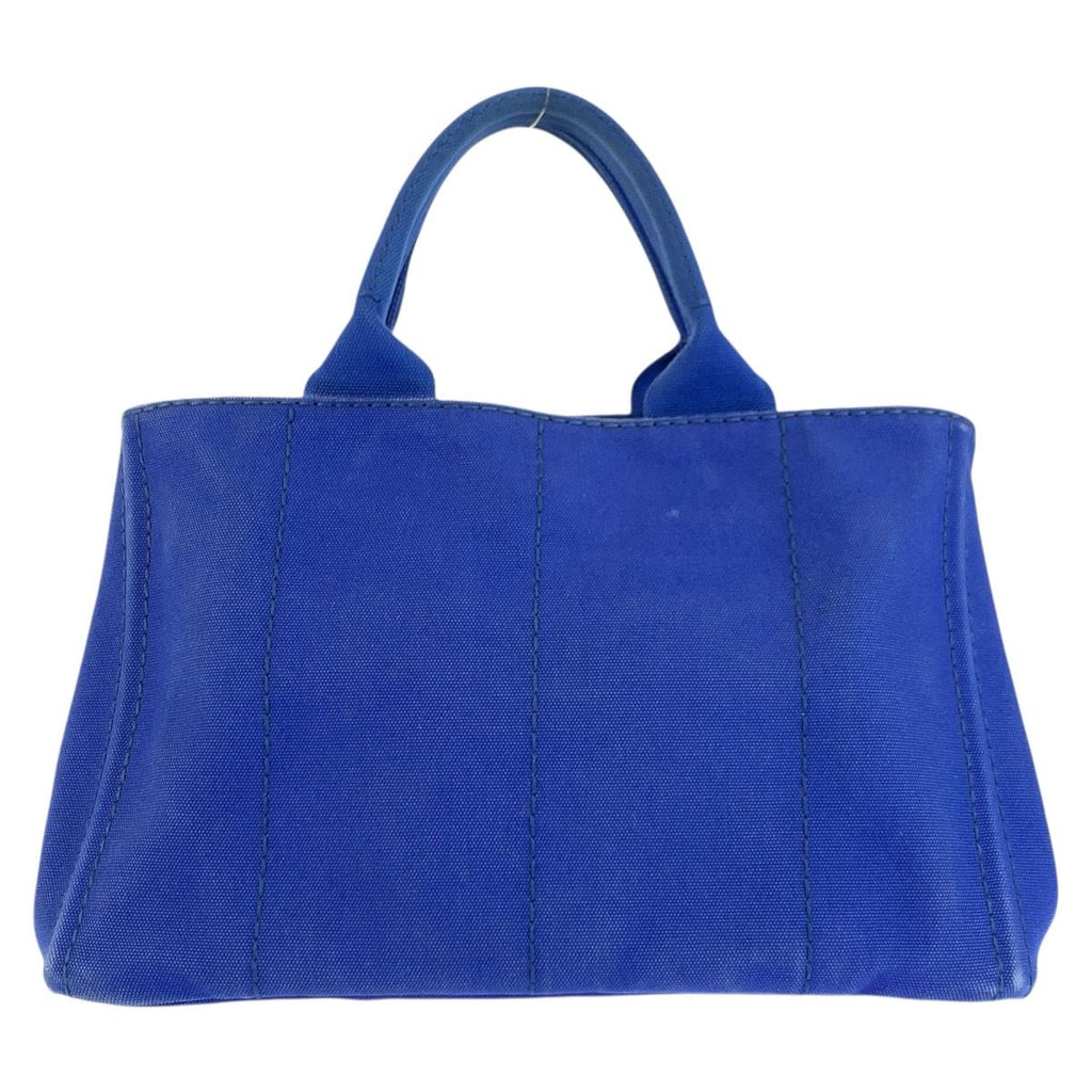 Prada Canapa Tote Blue Canvas — view 2