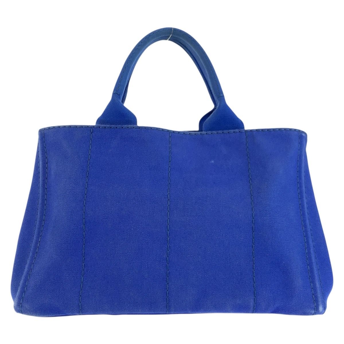 Prada Canapa Tote Blue Canvas — view 2