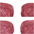 Chanel Quilted Shoulder Bag Waist Pouch CC Logo Lambskin Pink — view 7