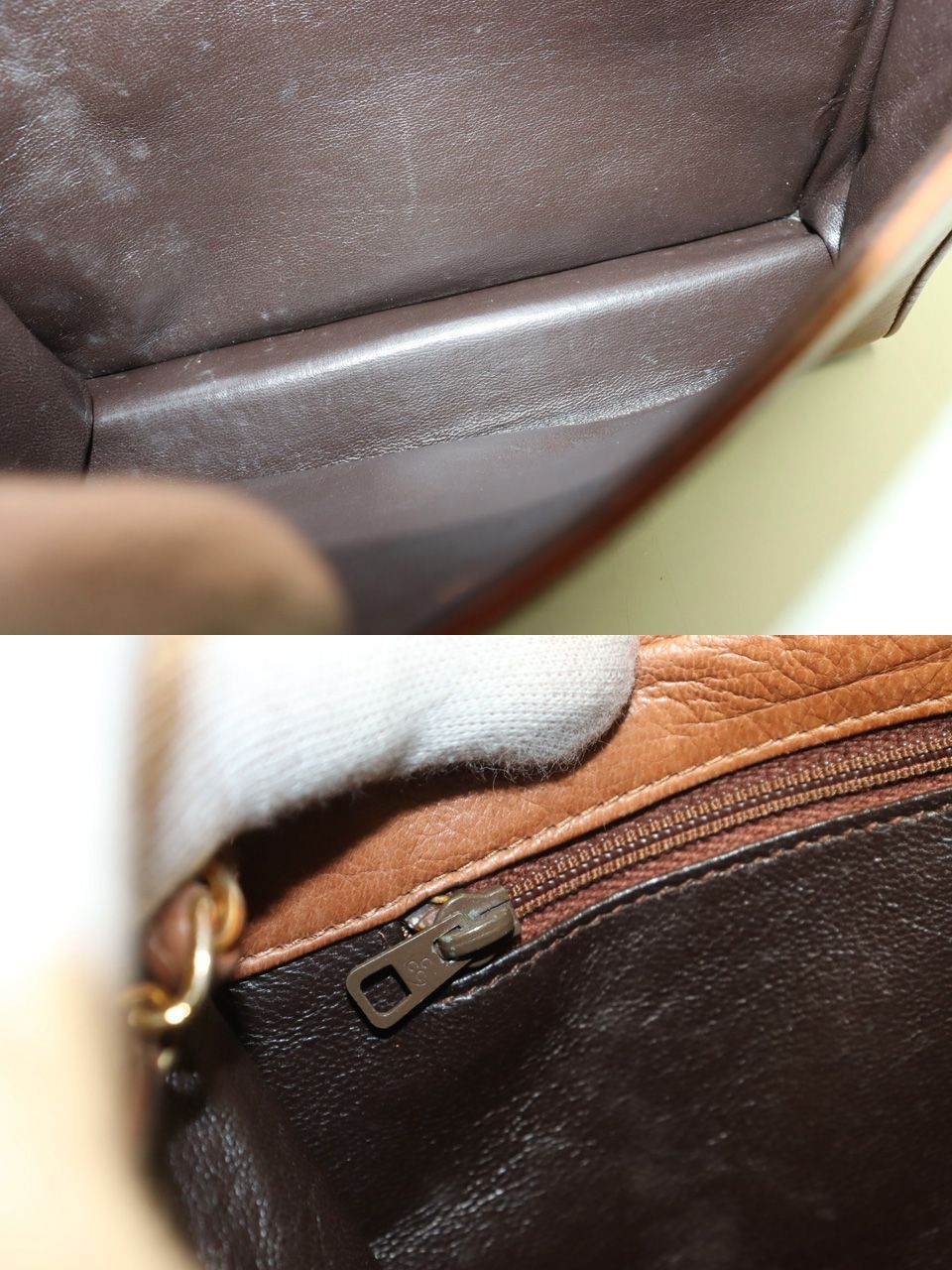 Chanel Stand Quilted GD Leather Che Handbag — view 7