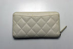 Chanel Stand Quilted Caviar Leather GD Wallet — view 2