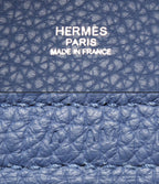 Hermes Handbag Silver Blue Capucines Taurillon Clemence — view 4