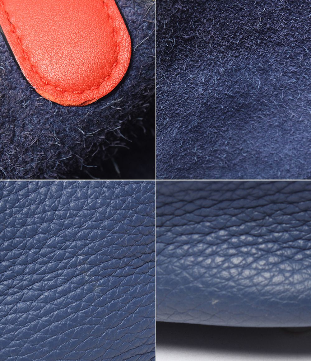 Hermes Handbag Silver Blue Capucines Taurillon Clemence — view 7