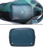 Hermes Handbag Silver Taurillon Clemence Picotin Lock PM Kazak — view 3