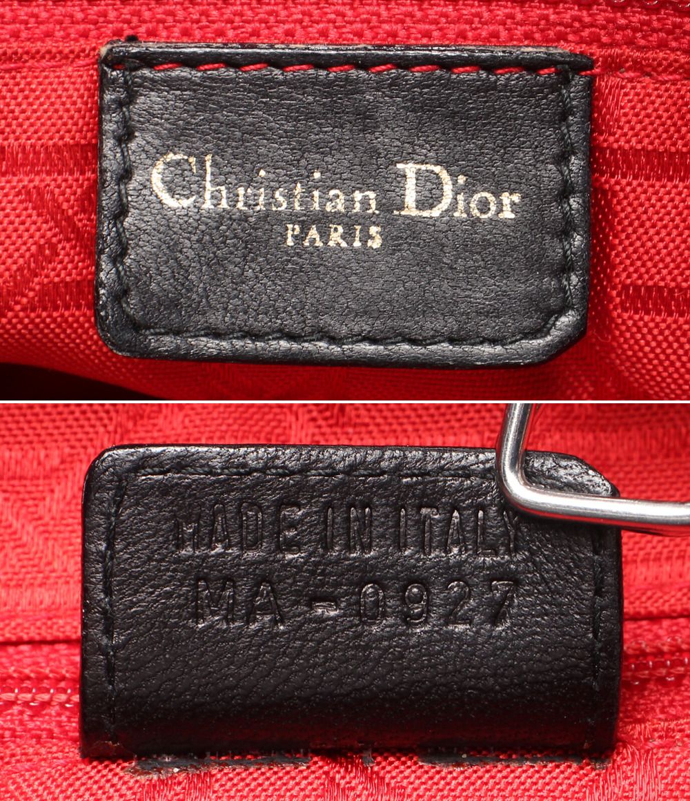 Dior 2-Way Shoulder Bag Dio Cannage LadyChristian — view 4