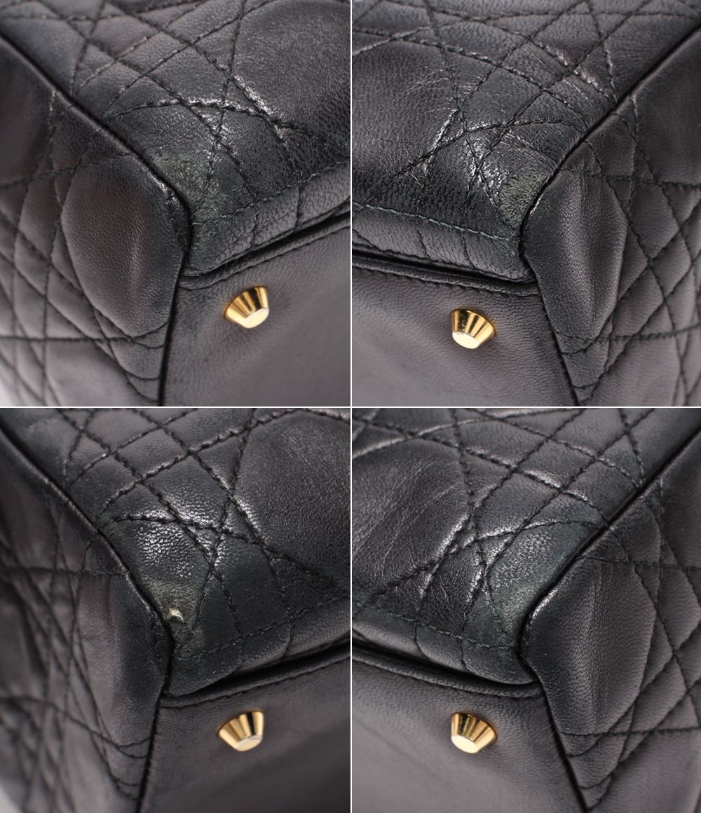 Dior 2-Way Shoulder Bag Dio Cannage LadyChristian — view 5