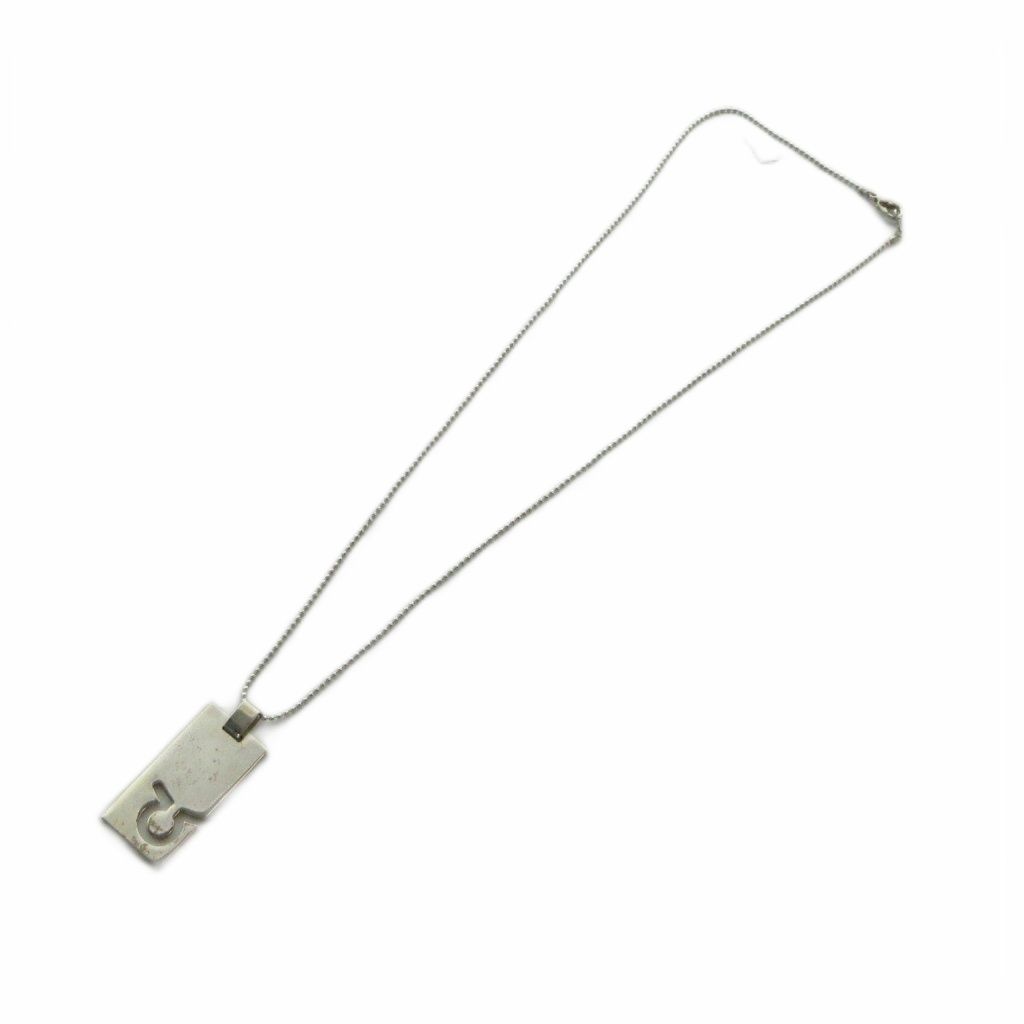 Gucci Necklace Logo Plate tag Silver — view 3