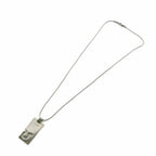 Gucci Necklace Logo Plate tag Silver — view 4