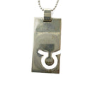 Gucci Necklace Logo Plate tag Silver