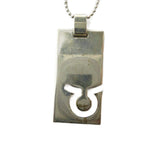 Gucci Necklace Logo Plate tag Silver
