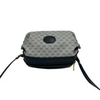 Gucci Vintage Micro GG Logo Leather Mini Shoulder Bag Pochette Navy — view 4