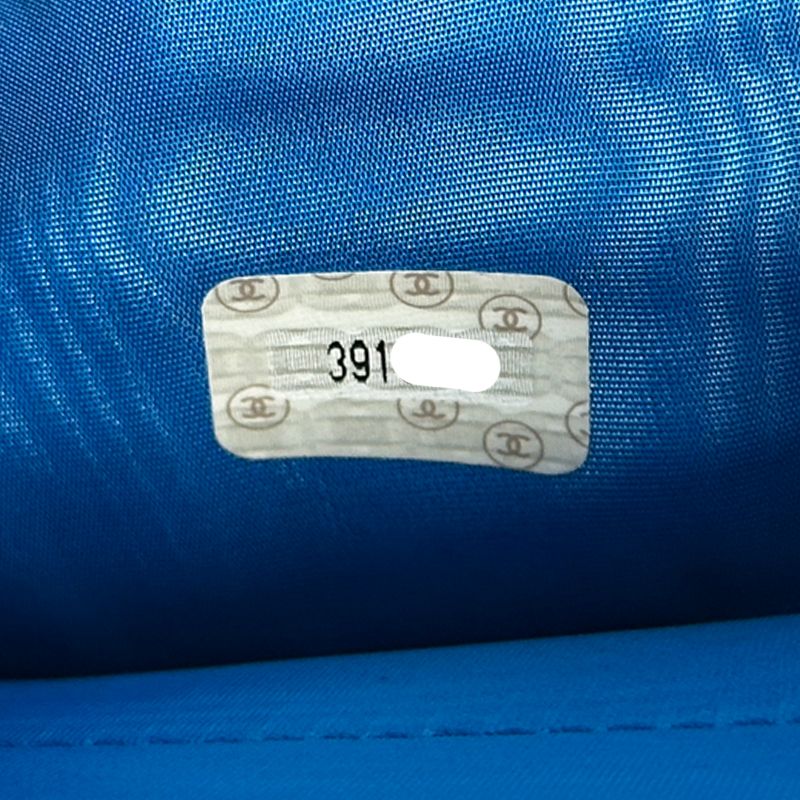 Chanel Wallet CC Logo Blue Gold — view 7