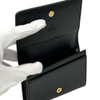 Gucci Card Case Leather Black Gold — view 4