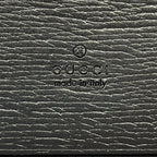 Gucci Card Case Leather Black Gold — view 5