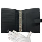 Louis Vuitton Pocket Bookcover Epi MM Noir Black Agenda — view 4