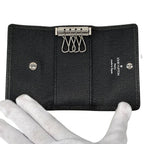 Louis Vuitton Key Case Taiga Multicles 4 Noir Black Key Holder — view 4