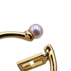 Fendi Ring Metal Pearl Gold