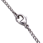 Chanel Necklace CC Logo Metal Black Silver — view 8