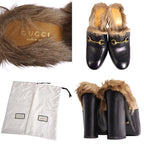 Gucci Sandals Prince Town Horsebit Fur Leather — view 9
