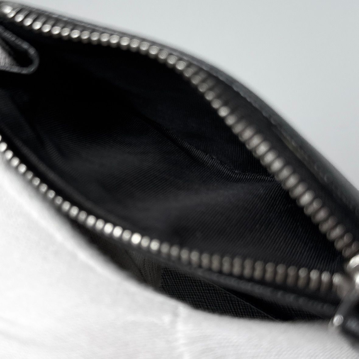 Prada Saffiano Triangle Logo Wallet Black — view 5
